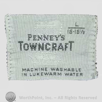 Clothing label : J.C. Penney.