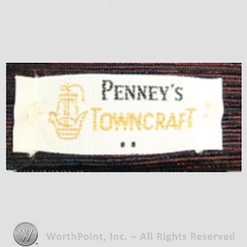 Clothing label : J.C. Penney.