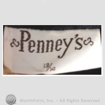 Clothing label : J.C. Penney.