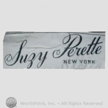 Clothing label : Suzy Perette.