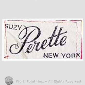 Clothing label : Suzy Perette.