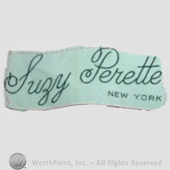 Clothing label : Suzy Perette.