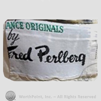 Clothing label : Fred Perlberg.
