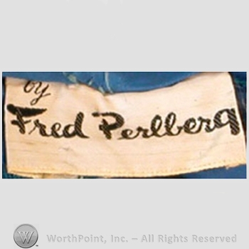 Clothing label : Fred Perlberg.