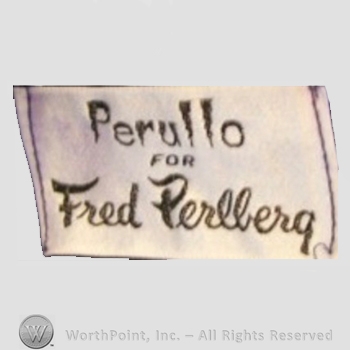 Clothing label : Fred Perlberg.