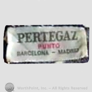 Clothing label : Manuel Pertegaz.