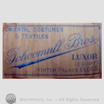 Clothing label : Pohoomull Brothers.