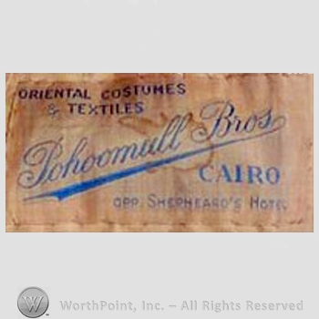 Clothing label : Pohoomull Brothers.