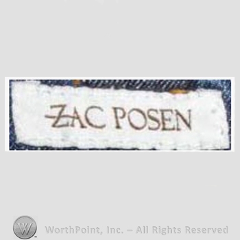 Clothing label : Zac Posen.