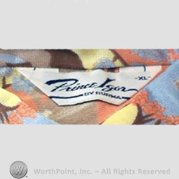 Clothing label : Prince Igor.