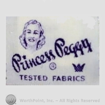 Clothing label : Princess Peggy.