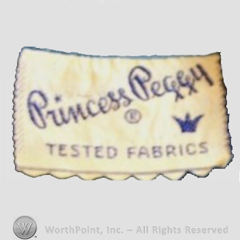 Clothing label : Princess Peggy.