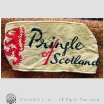 Clothing label : Pringle of Scotland.