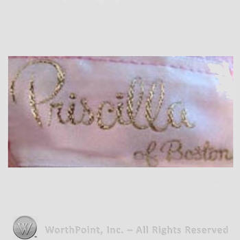 Clothing label : Priscilla of Boston.