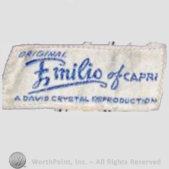 Clothing label : Emilio Pucci.