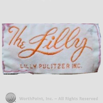 Clothing label : Lilly Pulitzer.