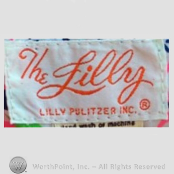 Clothing label : Lilly Pulitzer.