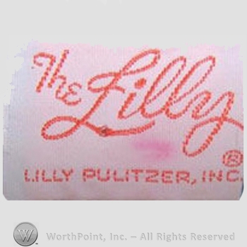 Clothing label : Lilly Pulitzer.