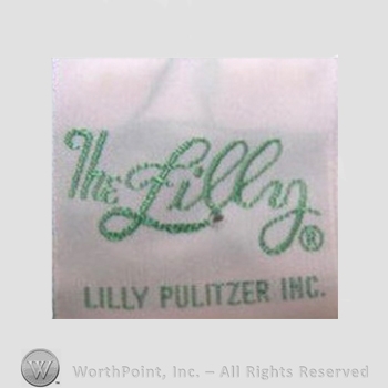 Clothing label : Lilly Pulitzer.