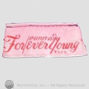 Clothing label : Puritan Dress Company.