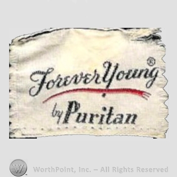 Clothing label : Puritan Dress Company.