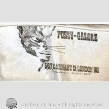 Clothing label : Pussy Galore.