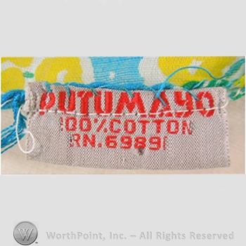 Clothing label : Putumayo.