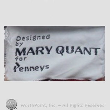 Clothing label : Mary Quant.