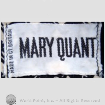 Clothing label : Mary Quant.