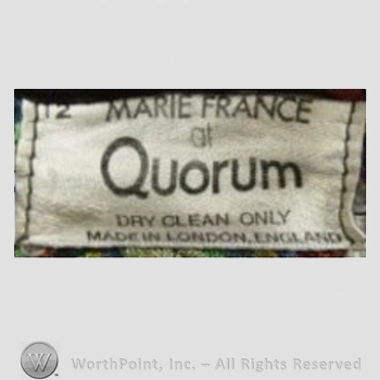 Clothing label : Quorum.