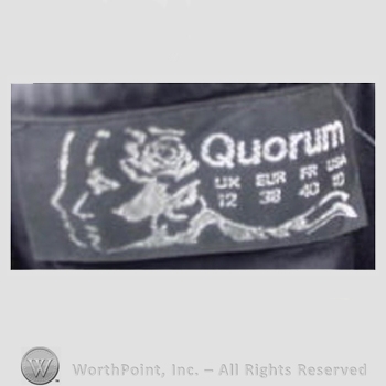 Clothing label : Quorum.