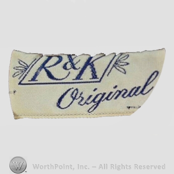 Clothing label : R & K Originals.