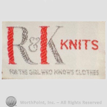 Clothing label : R & K Originals.