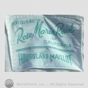 Clothing label : Rose Marie Reid.