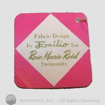 Clothing label : Rose Marie Reid.