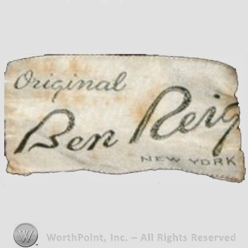 Clothing label : Ben Reig.