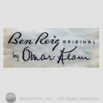 Clothing label : Ben Reig.