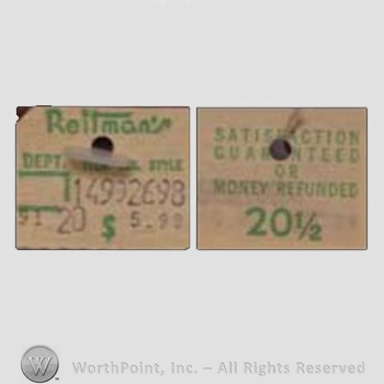 Clothing label : Reitman's.