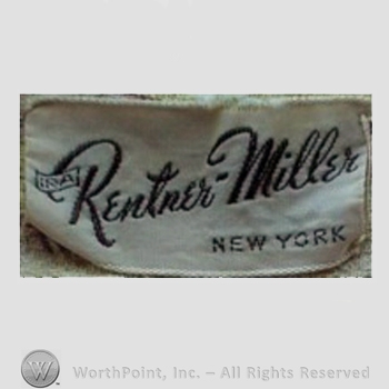Clothing label : Ira Rentner.