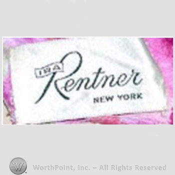 Clothing label : Ira Rentner.