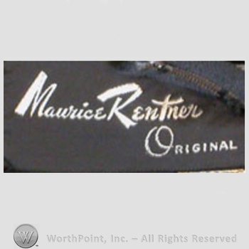 Clothing label : Maurice Rentner.