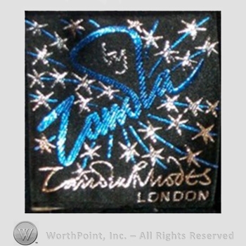 Clothing label : Zandra Rhodes.