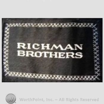 Clothing label : Richman Brothers.