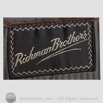 Clothing label : Richman Brothers.