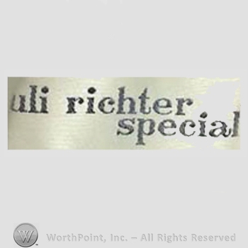 Clothing label : Uli Richter.