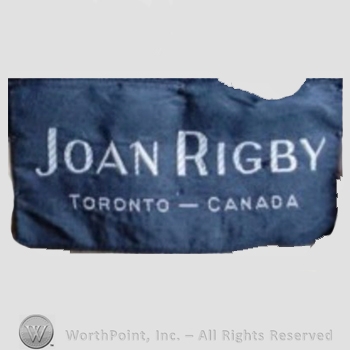 Clothing label : Joan Rigby.