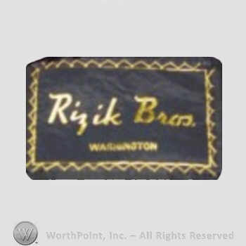Clothing label : Rizik Brothers.