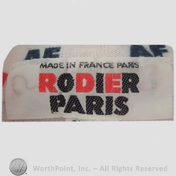 Clothing label : Rodier.