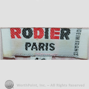 Clothing label : Rodier.