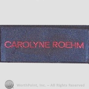 Clothing label : Carolyne Roehm.
